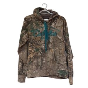 Cabela's camouflage pullover hoodie size large